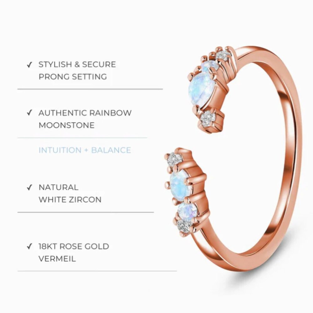 Moon Magic Flourish Adjustable Ring - image 3